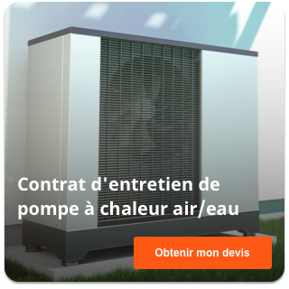 Contrat d'entretien de pompe à chaleur air/eau